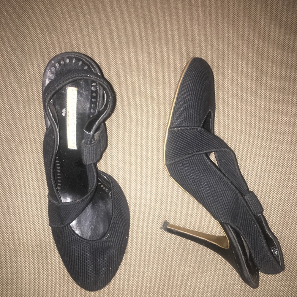 Stella McCartney size 38 black heels.